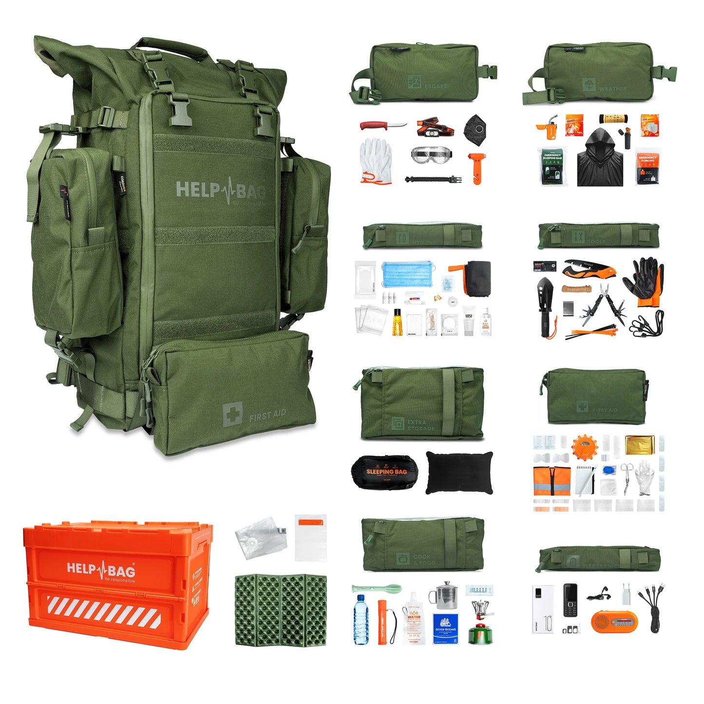 Zestaw awaryjny HELP BAG® MAX 4.0 z wyposażeniem w subskrypcji