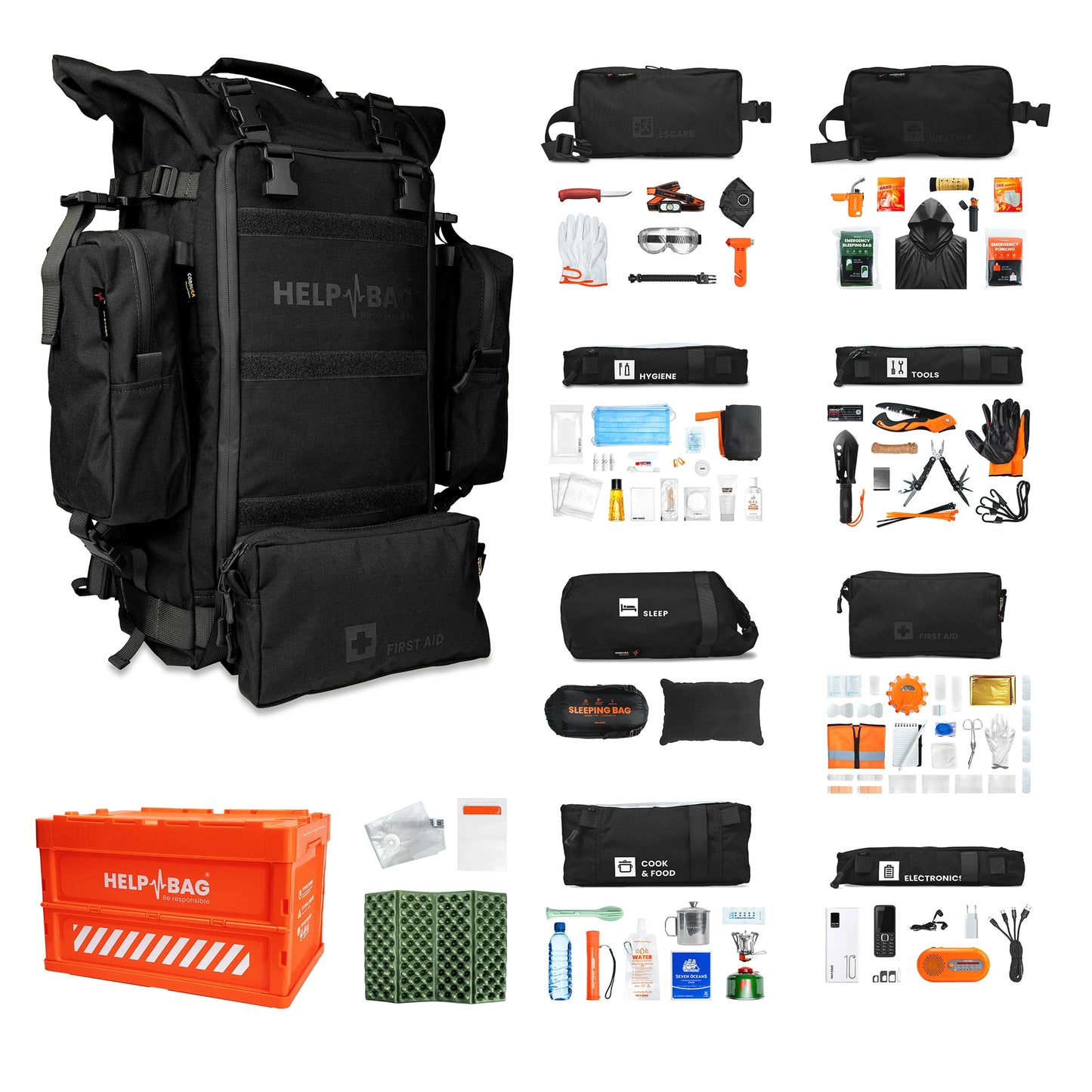 Zestaw awaryjny HELP BAG® MAX 4.0 z wyposażeniem w subskrypcji