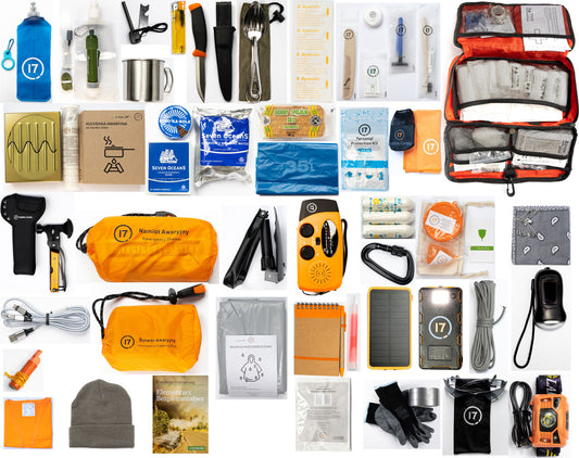 Plecak awaryjny 17 z wyposażeniem