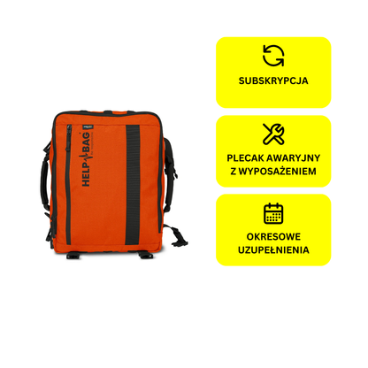 Torba awaryjna HELP BAG® ESSENTIAL z wyposażeniem w subskrypcji