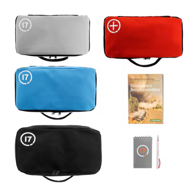 Plecak awaryjny 17 z wyposażeniem